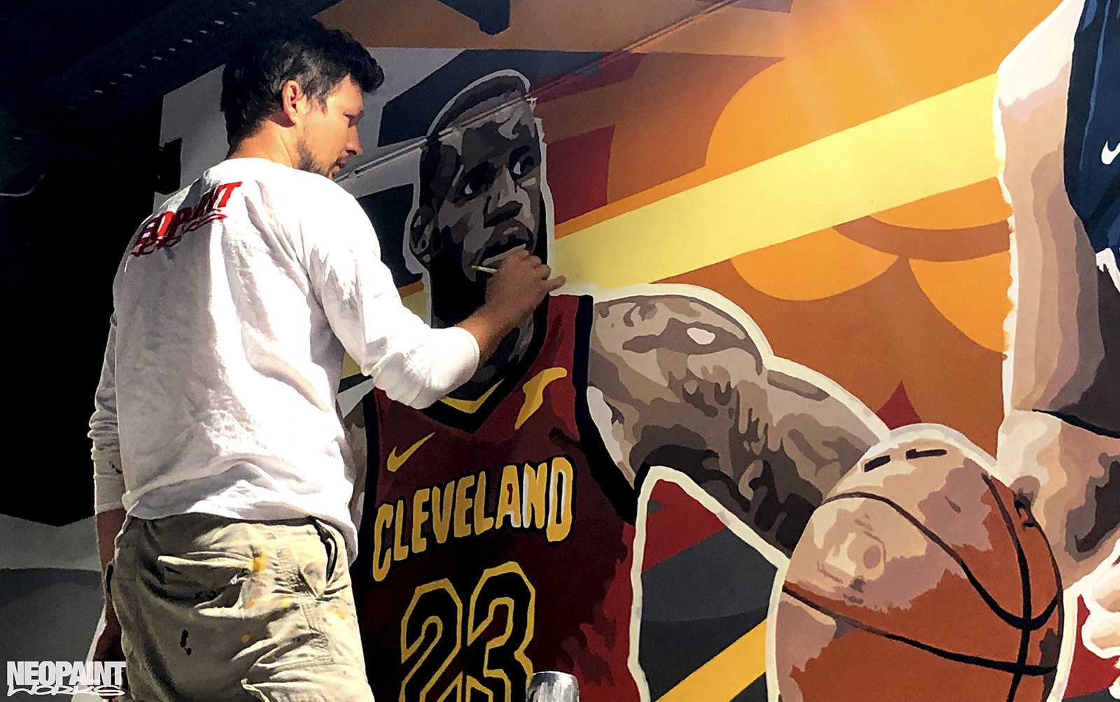 NBA - Grosbasket - dekorációs falfestés