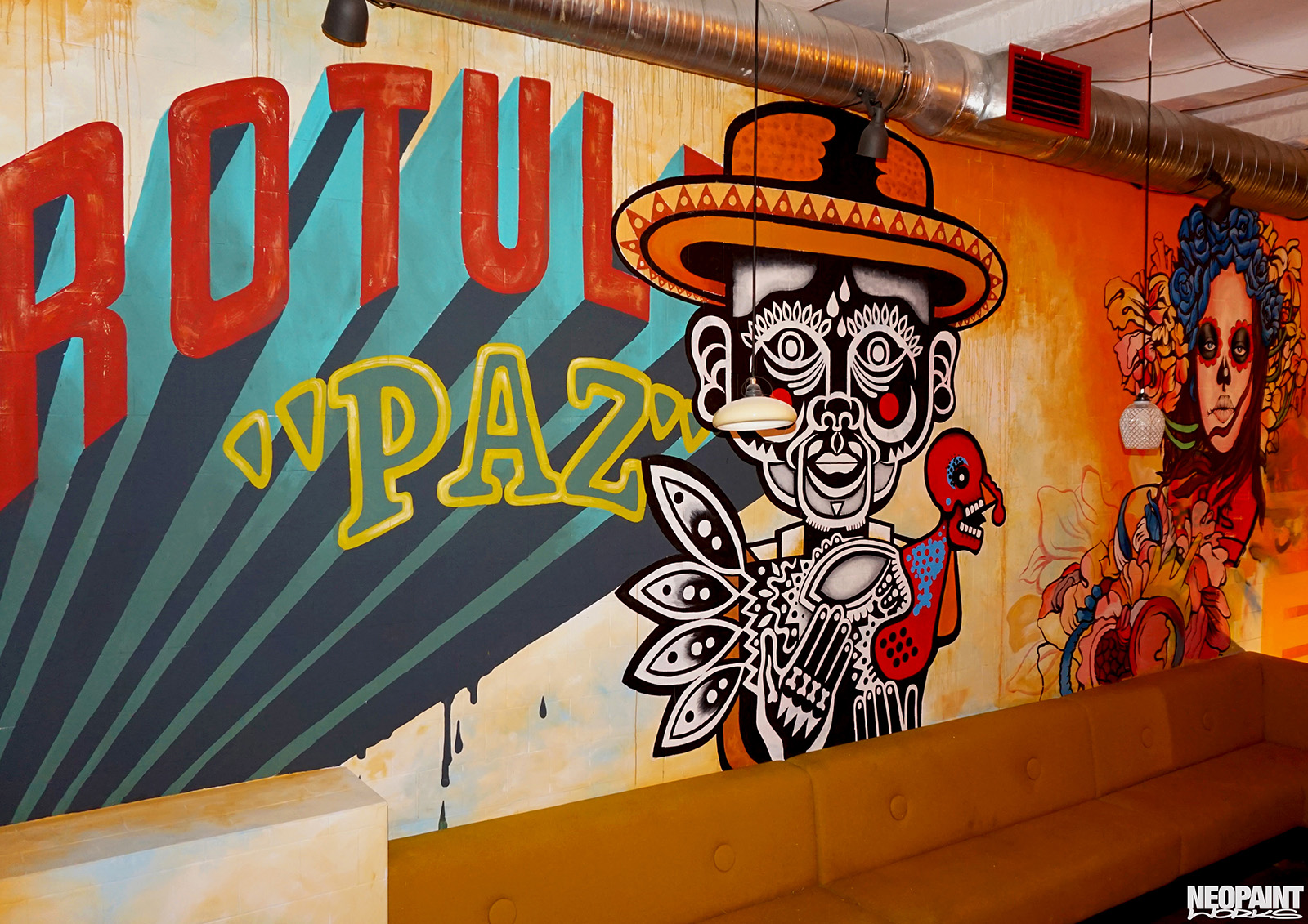 falfestmény - mexikói - graffiti - neopaint works - tereza -
