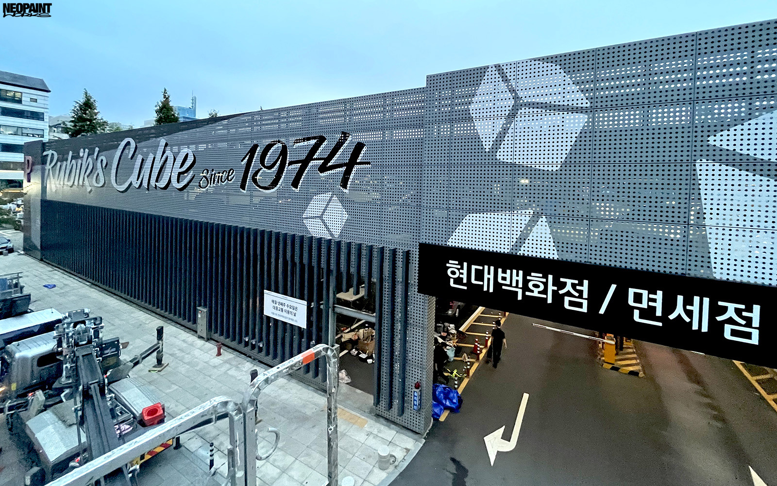 Rubik-kocka falfestmény - Neopaint Works - Korea (55)