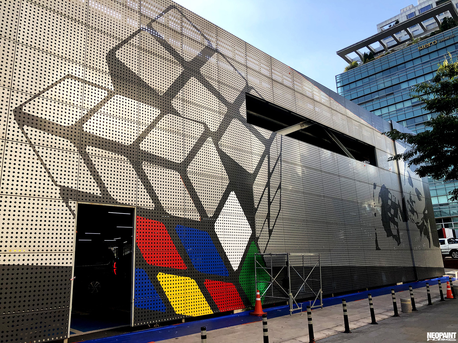 Rubik-kocka falfestmény - Neopaint Works - Korea (62)